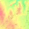 North Kurdufan State topographic map, elevation, terrain