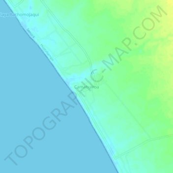 Camahuiroa topographic map, elevation, terrain