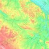 Doué-en-Anjou topographic map, elevation, terrain