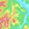Brđani topographic map, elevation, terrain