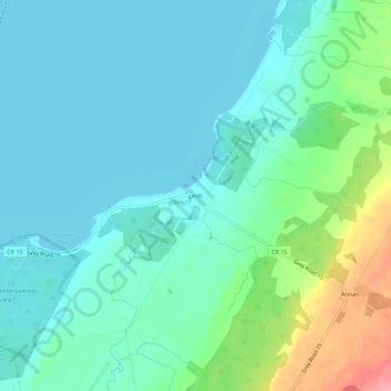Leith topographic map, elevation, terrain