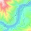 Mojiaoshan topographic map, elevation, terrain