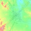 Zahedan topographic map, elevation, terrain