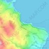 Carbis Bay topographic map, elevation, terrain