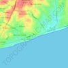 La topographic map, elevation, terrain