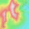 Old Man of Coniston topographic map, elevation, terrain