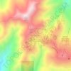 Powder Mountain topographic map, elevation, terrain