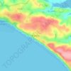 Freathy topographic map, elevation, terrain