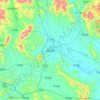 Zhongshan topographic map, elevation, terrain