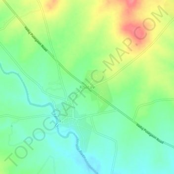 Khatav topographic map, elevation, terrain