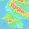 Chora topographic map, elevation, terrain