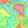 Diemelhöhe topographic map, elevation, terrain