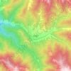 Sakteng topographic map, elevation, terrain