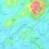 Boluo topographic map, elevation, terrain