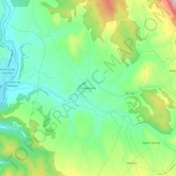 Extramiana topographic map, elevation, terrain