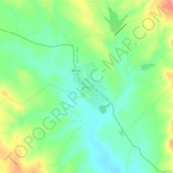 Sawwaf topographic map, elevation, terrain