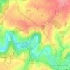 Les Cailles topographic map, elevation, terrain