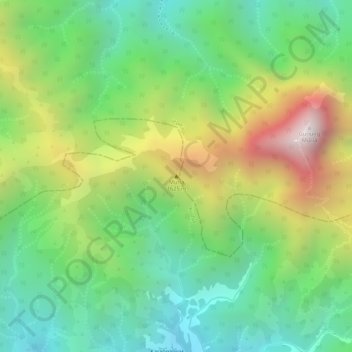 Muria topographic map, elevation, terrain