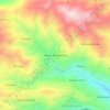 Masma Churubamba topographic map, elevation, terrain