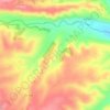 La Plana topographic map, elevation, terrain