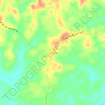 Gumpa topographic map, elevation, terrain