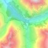 Souchey topographic map, elevation, terrain