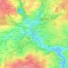 Goyen topographic map, elevation, terrain