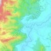 Ban Luang topographic map, elevation, terrain