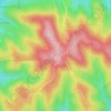 Fruška gora topographic map, elevation, terrain