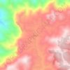 Gajah topographic map, elevation, terrain