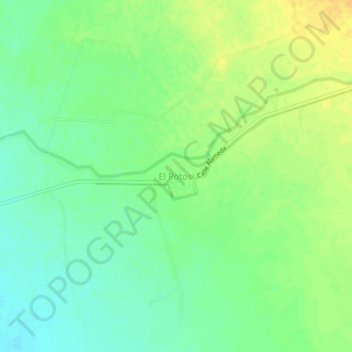 El Potosi topographic map, elevation, terrain