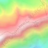 Annapurna III topographic map, elevation, terrain