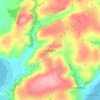 Llanybri topographic map, elevation, terrain