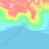 Telutih Baru topographic map, elevation, terrain