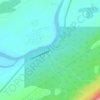 Benoits Siding topographic map, elevation, terrain