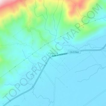 Virginia topographic map, elevation, terrain