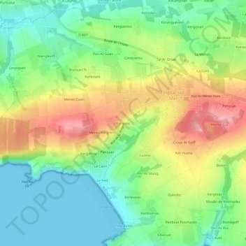 Kergreis topographic map, elevation, terrain