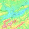 Zhangjiajie topographic map, elevation, terrain