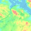 Fortune Harbour topographic map, elevation, terrain