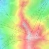 Dent de Burgin topographic map, elevation, terrain