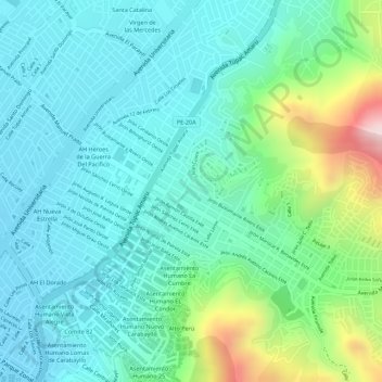 3S topographic map, elevation, terrain