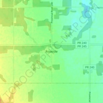Roseisle topographic map, elevation, terrain