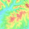 Marco Simone topographic map, elevation, terrain