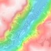 Gudvangen topographic map, elevation, terrain