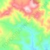 Karacaören topographic map, elevation, terrain