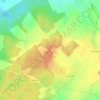 Highest point of the Kapyl hill chain topographic map, elevation, terrain