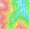 Grimentz topographic map, elevation, terrain