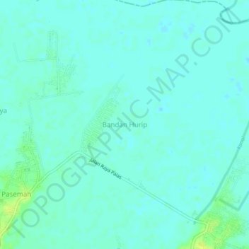 Bandan Hurip topographic map, elevation, terrain