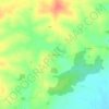 Ban Hin Lat topographic map, elevation, terrain