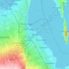 Biñan topographic map, elevation, terrain
